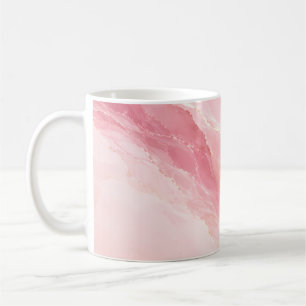 Mug Marbre Rose Quartz Rose Luxueux