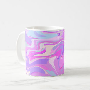 Mug Marbré rose violet Turquoise