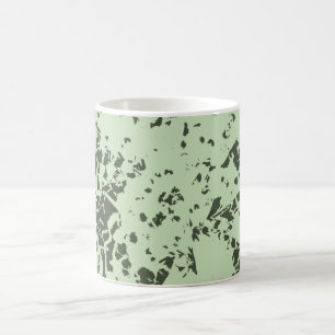 Mug Marbre vert Abstrait avec éclaboussures de peintur