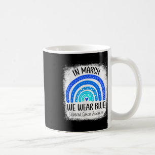 Mug Marche Arc-En-Ciel Nous Portons Blue Colorectal Ca