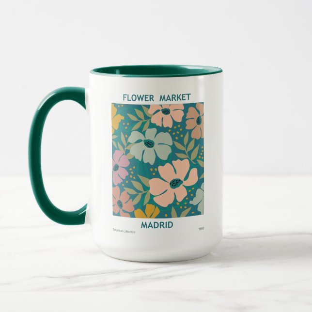Mug Marché aux fleurs Madrid Imprimer (Gauche)