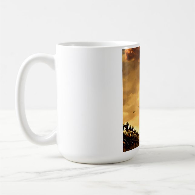 Mug Marche de guerrier - T-shirt graphique Puissance e (Gauche)