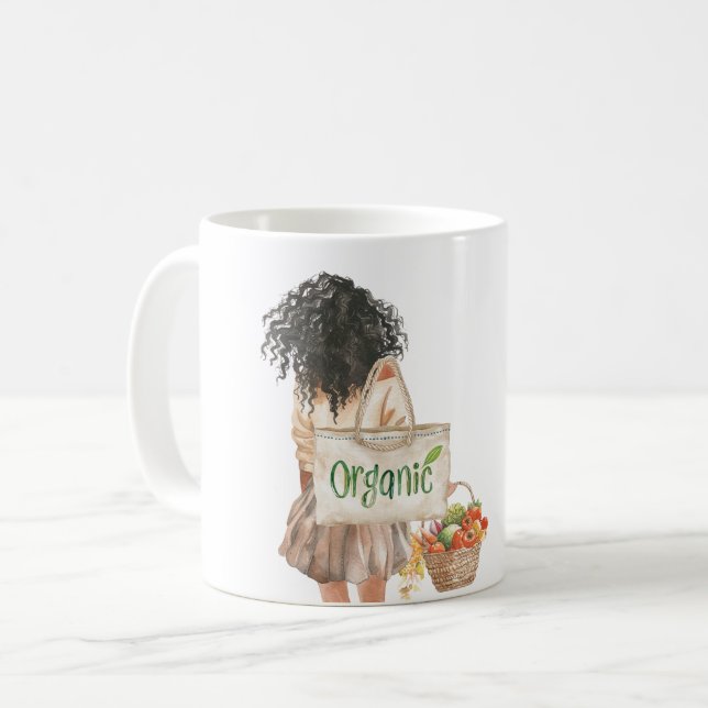Mug Marché de producteurs bio Black Girl  (Devant gauche)