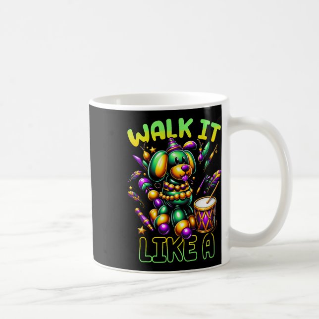 Mug Marche I Ts Like A Bead Dog Mardi Gras Fatmardi Ne (Droite)