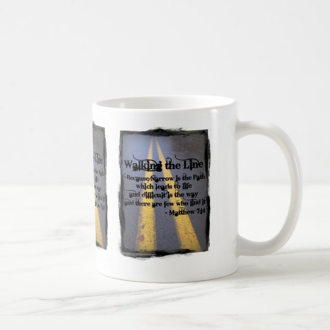Mug Marchent la ligne (Droite)