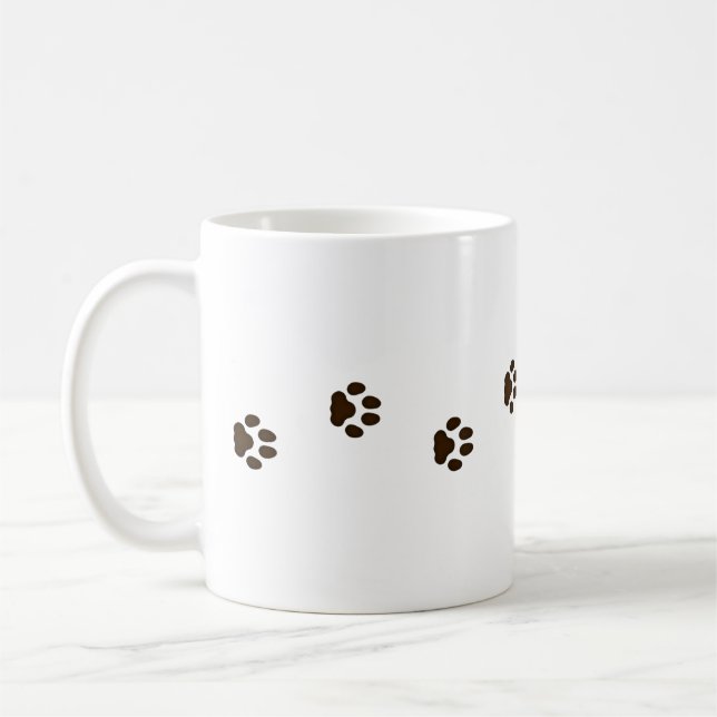 Mug Marcher Empreintes de pattes de chats Feline Track (Gauche)