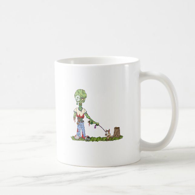 Mug Marcheur de chiens Zombie (Droite)