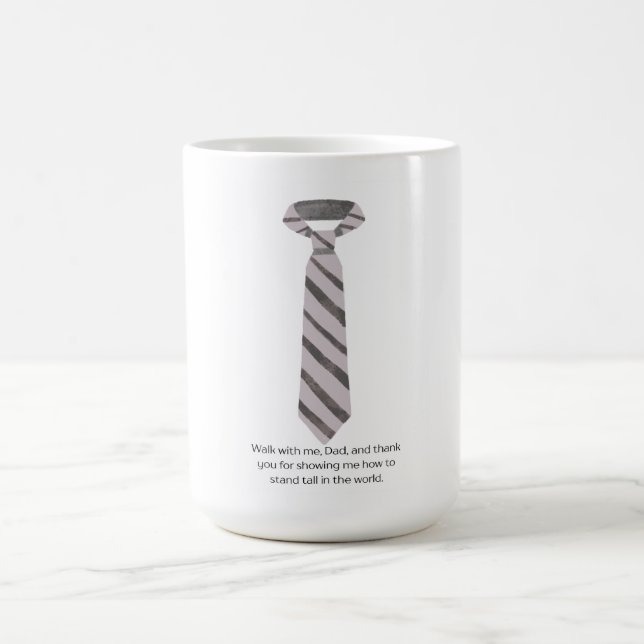 Mug Marchez avec moi Papa Citation de cravate de la fê (Centre)