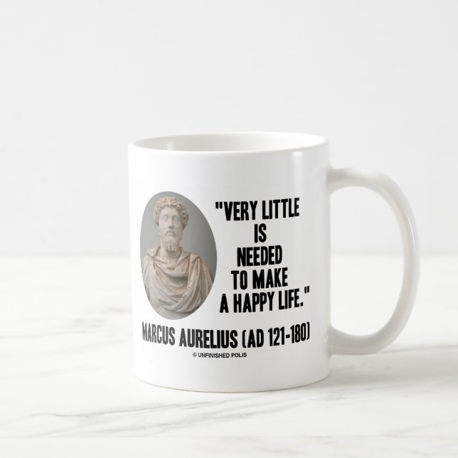 Mug Marcus Aurelius très peu requis pour faire la vie (Droite)