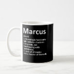 Mug MARCUS Définition Personnalized Funny Birthday<br><div class="desc">MARCUS Définition Nom personnalisé Drôle Idée cadeau d'anniversaire</div>