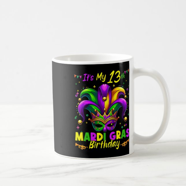 Mug Mardi Gras 13e anniversaire Gras Mardi 13 ans (Droite)