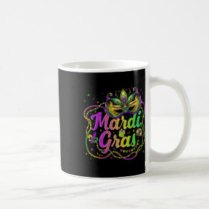 Mug Mardi Gras 2025 Hommes Femmes Perles Enfants Plume