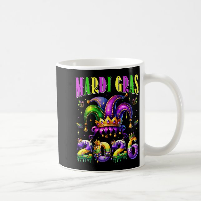 Mug Mardi Gras 2026 Jester Outfit Kids Girls Boys Men  (Droite)