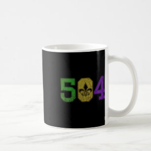 Mug Mardi Gras 504 T Shirt Nola Nouvelle Orléans Louis
