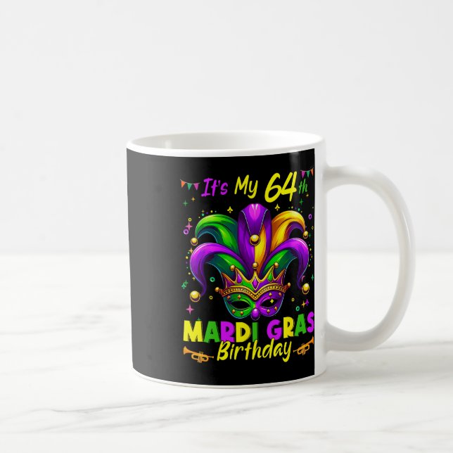 Mug Mardi Gras 64e anniversaire Gras Mardi 64 ans (Droite)