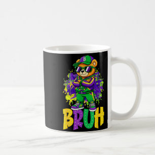 Mug Mardi Gras Bruh Teddy Bear Hip Hop Garçons Hommes