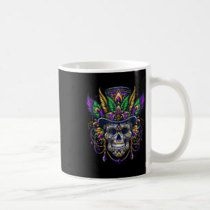 Mug Mardi Gras Crâne Haut Chapeau New Orleans sorcier 