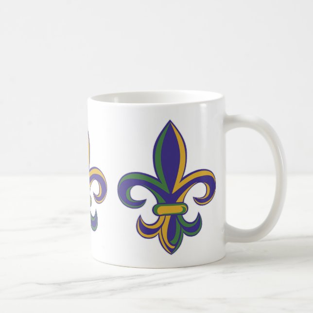 Mug Mardi gras Fleur De Lis d'OPUS (Droite)