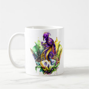 Mug Mardi Gras - Oiseau Et Couronne