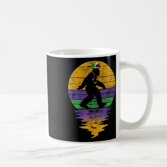 Mug Mardi Gras Parade Fleur De Lis Cool Bigfoot Sasqua (Droite)
