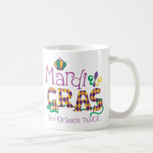 Mug Mardi Gras personnalisé
