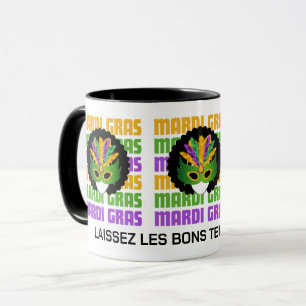 Mug MARDI GRAS personnalisé Masquerade Afro