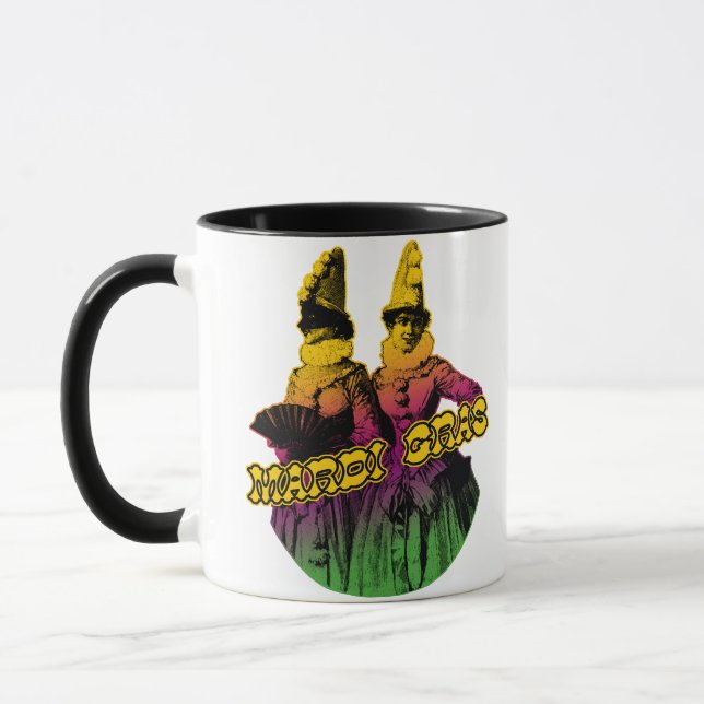 Mug Mardi Gras Revelers (Gauche)
