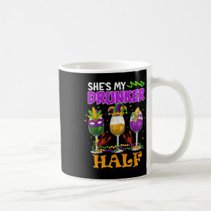 Mug Mardi Gras tenue Elle est ma coureuse demi-carnava