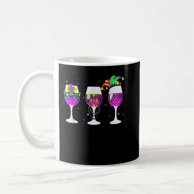 Mug Mardi Gras Verre De Vin Drôle Vin Boisson Pour M (Gauche)