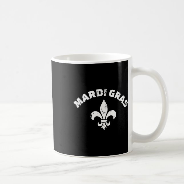Mug Mardi Gras Vintage Fleur De Lis (Droite)