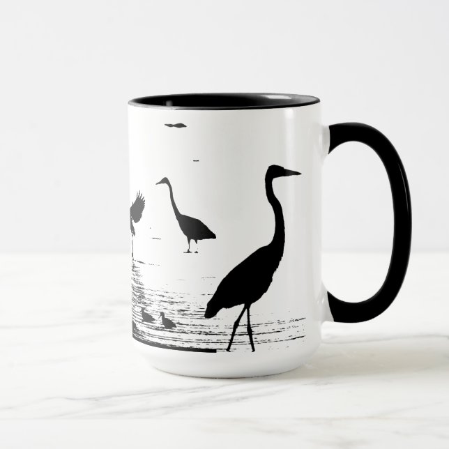 Mug Marécages d'animaux de faune d'oiseau de héron (Droite)