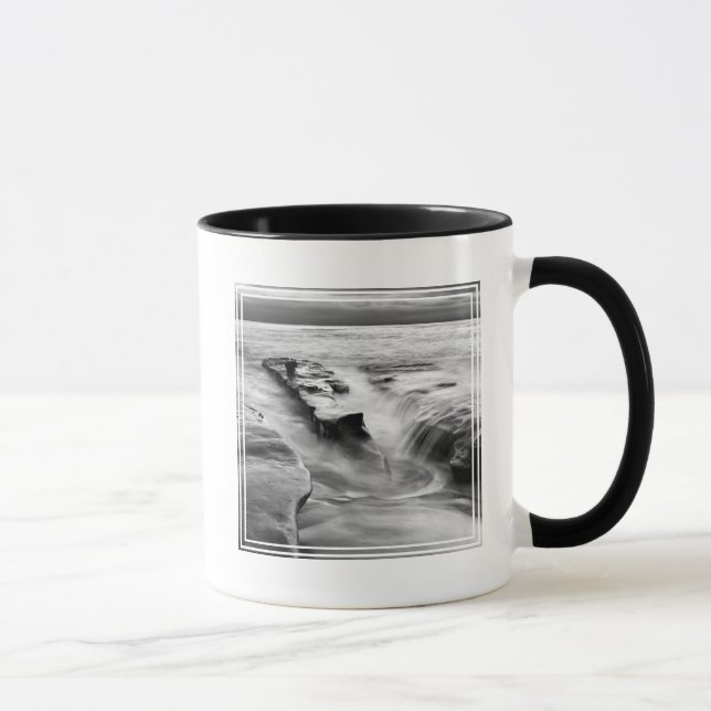 Mug Marée montante sur la plage (Droite)