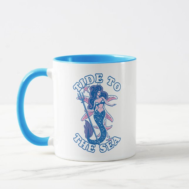 Mug Marée Vers La Mer | Ocean Lover Mermaid (Gauche)