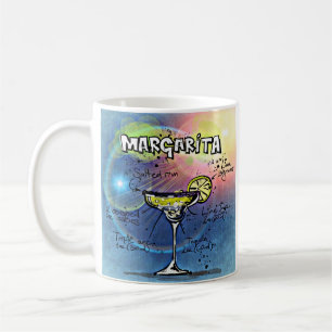 Mug Margarita Cocktail #9 Ensemble de 12 recettes de b