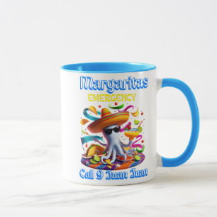 Mug Margarita Urgence Sombrero Porté Octopus
