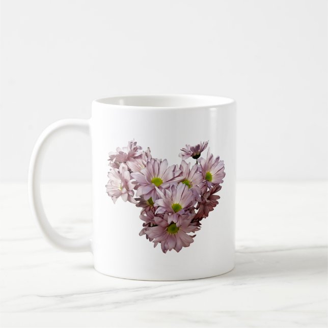 Mug Margaritas roses Mums Cœur (Gauche)