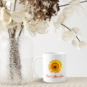 Mug Marguerite de Gerber jaune personnalisée Meilleure