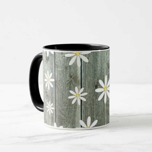 Mug Marguerite de planche de grange (Devant gauche)