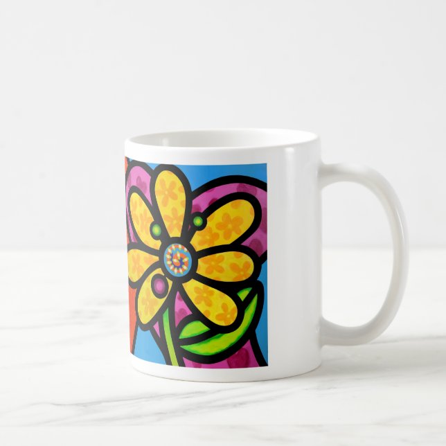 Mug Marguerite de soleil en jaune (Droite)