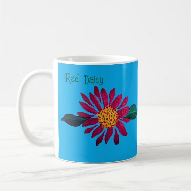 Mug Marguerite Rouge  (Gauche)