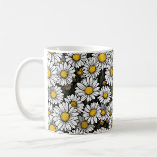 Mug Marguerites – Conception de fleurs joyeuse