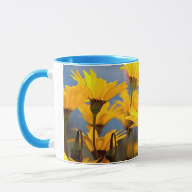 Mug Marguerites orange et jaune de Namaqualand (Gauche)