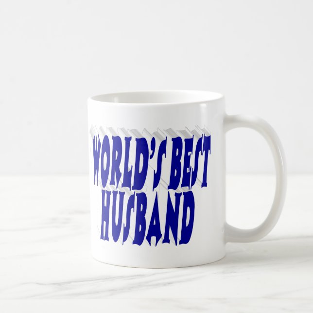 Mug Mari avec demi texte bleu  (Droite)