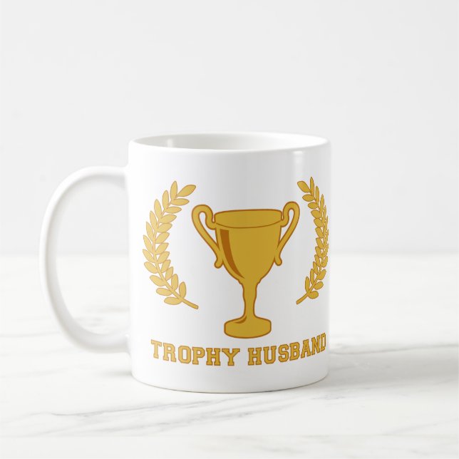 Mug Mari d'or heureux de trophée (Gauche)