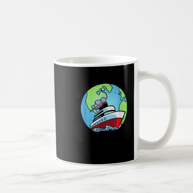 Mug Mari du monde Papa Capitaine Mari du bateau (Droite)