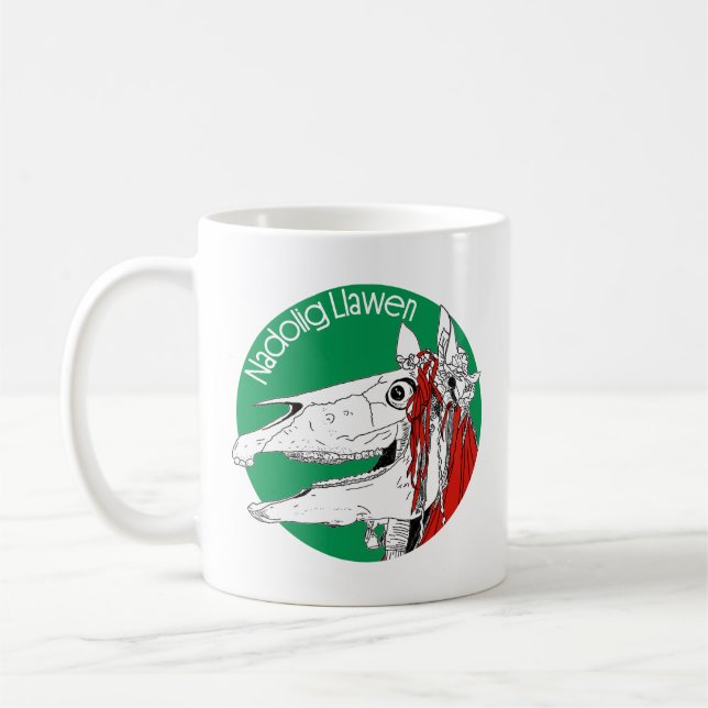 Mug Mari Lwyd Welsh Christmas (Gauche)