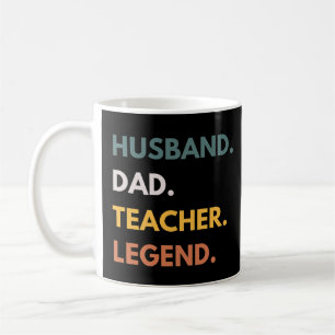 Mug Mari papa enseignant légende Funny Professeurs