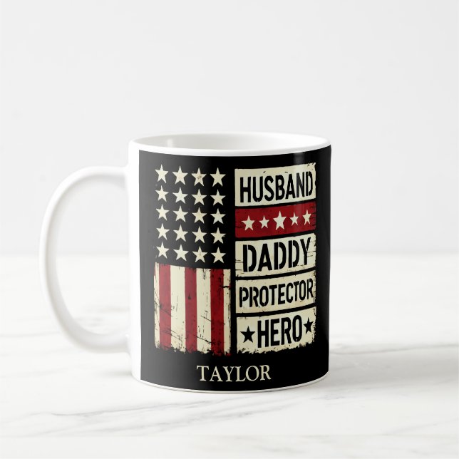 Mug Mari Papa Protecteur Héros  (Gauche)
