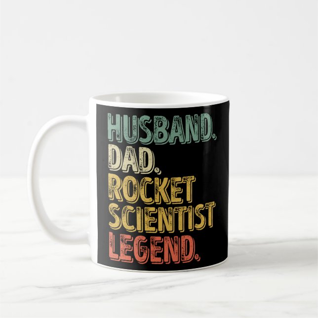 Mug Mari papa Rocket Scientist Légende Drôle Père (Gauche)