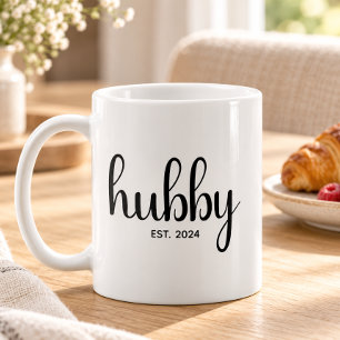 Mug Mari personnalisé Année d'EST Couple Mariage Anniv